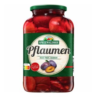 SPREEWALDHOF Pflaumen halbe Frucht gezuckert 680g