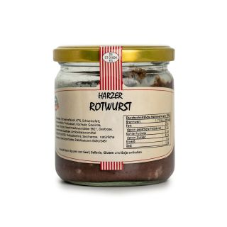 Harzer Rotwurst im Glas 280 g