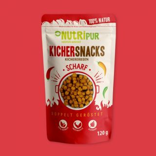 NutriPur Kichersnacks scharf 120 g