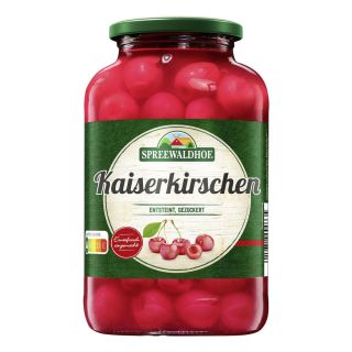 SPREEWALDHOF Kaiserkirschen rot entsteint gezuckert 680g