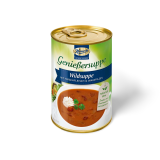 Wildsuppe mit Hirschfleisch und Waldpilzen 400ml